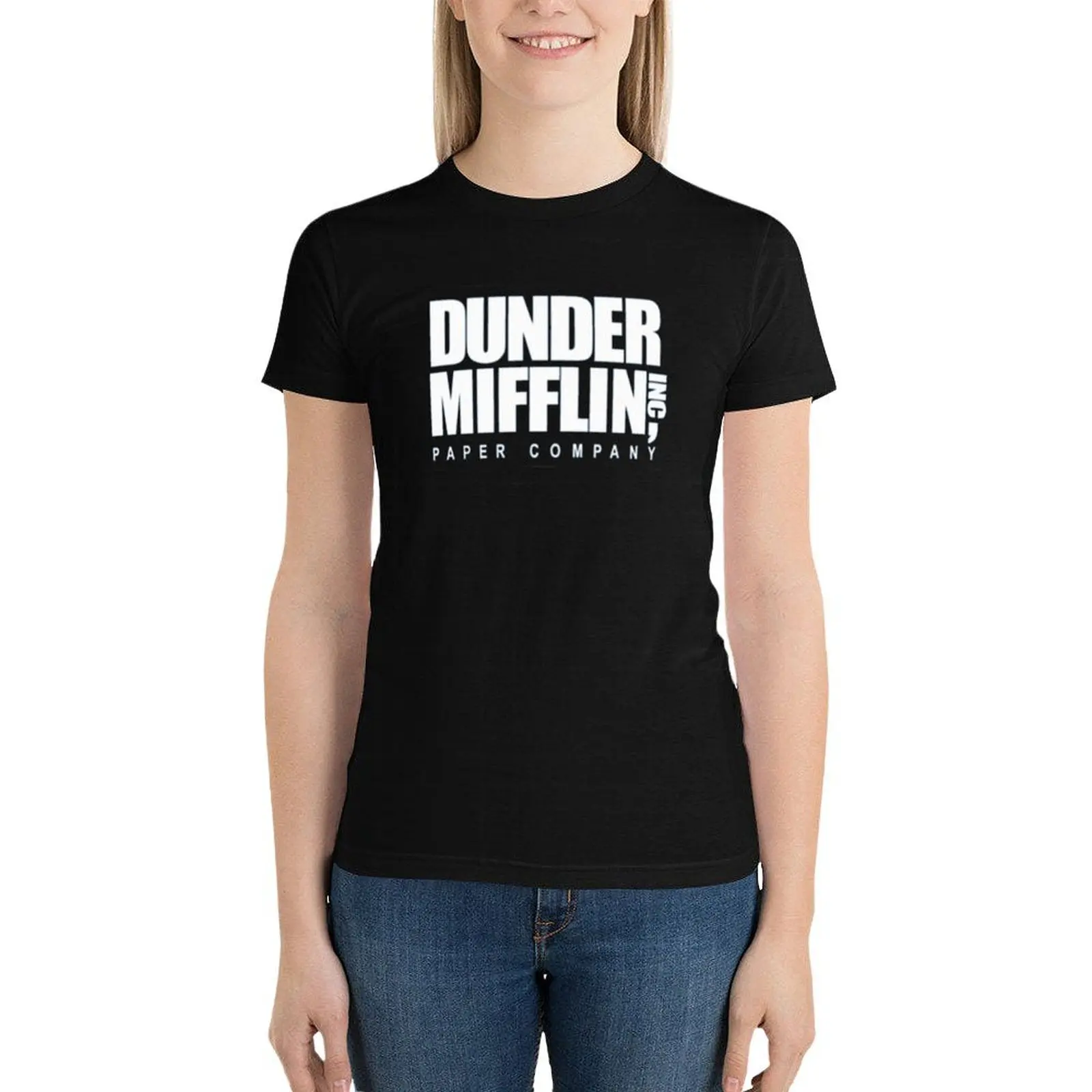 Dunder mifflin T-Shirt korean fashion shirts graphic tees cute tops aesthetic clothes Womens clothing