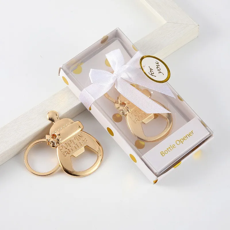 Zinc Alloy Beer Bottle Opener Keychain for Parties