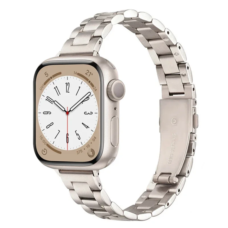 Elegant Stainless Steel Thin Strap