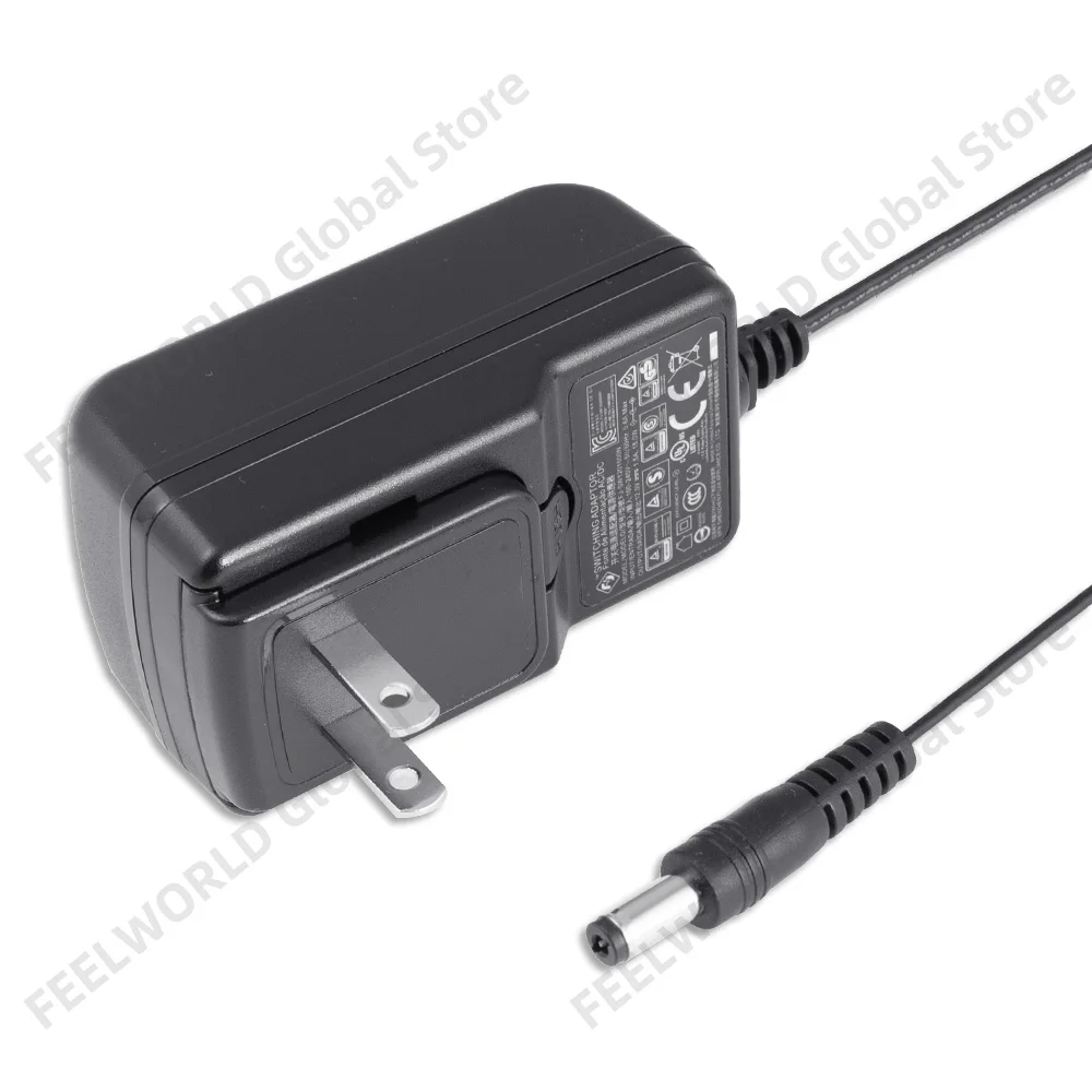 FEELWORLD 가정용 스위칭 전원 어댑터, Feelworld F570, T7, FW703, FW759, S55, DC 12V, 1.5A, 100V, 240V, 50Hz, 60Hz