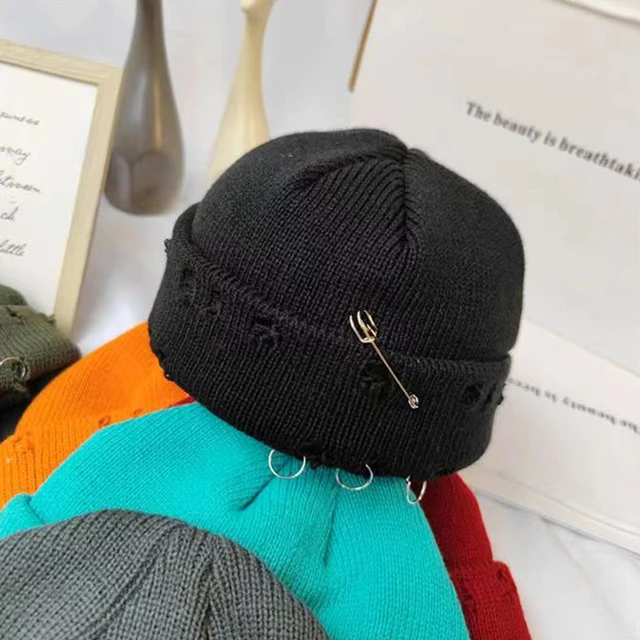 Knitted Bonnet Y2k Beanies Men Women Knit Cap Winter Hats