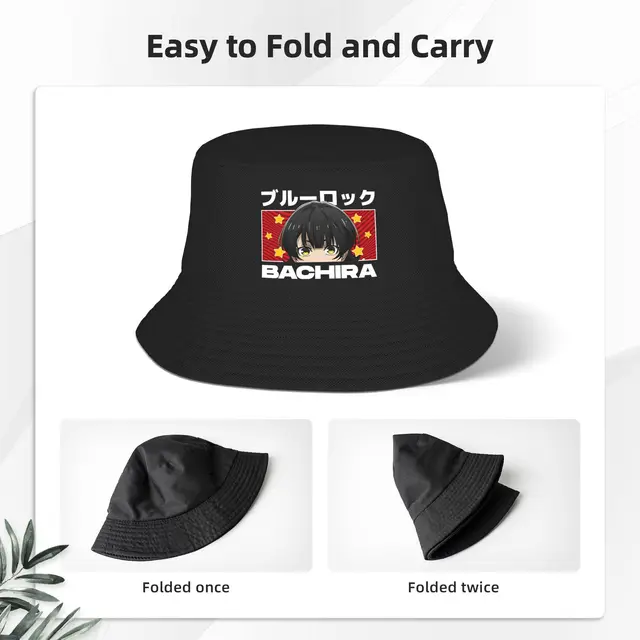 Women Bucket Hat Blue Lock Bachira Peeker Spring Headwear UV Protection Outdoor Sport Fishing Hats  Irish Country Hat Gift 4