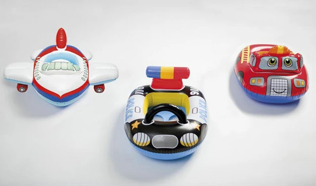 Inflatable Float Seat Baby Swimming Circle Car Shape Toddler Swimming Ring Kid Child Swim Ring Accessories Water Fun Pool Toys I 3