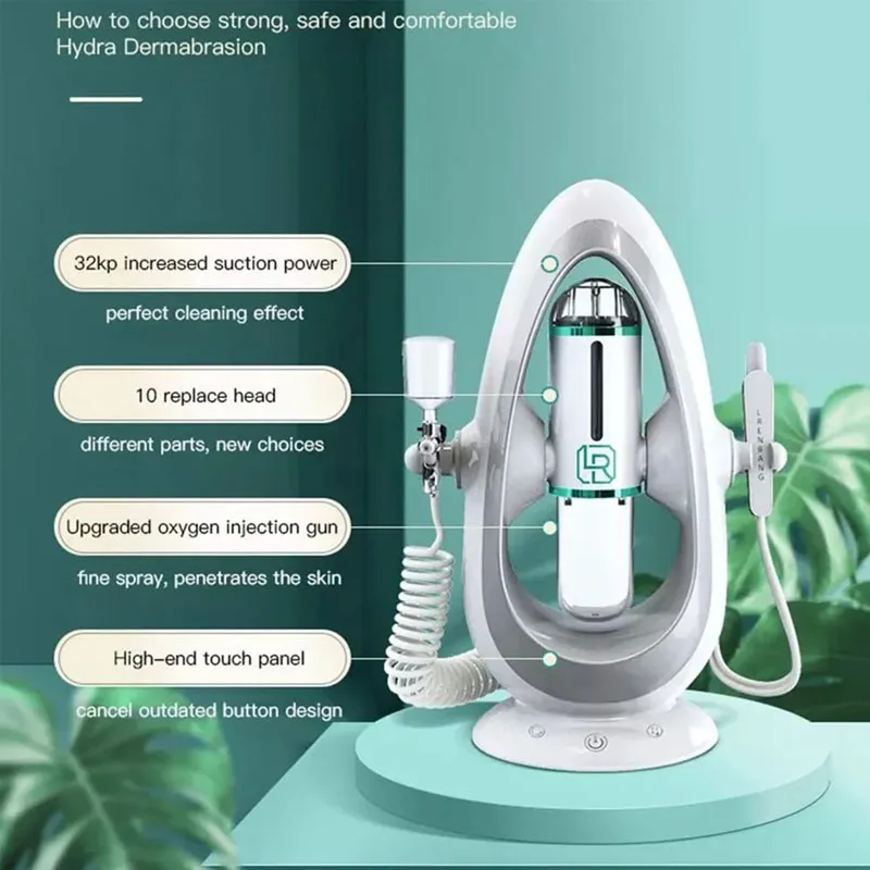 Peeling Beauty Device New Small Bubble Oxygen Injection Instrument Hydra Dermabrasion Aqua Facial Cleaning Suction Blackhead 5