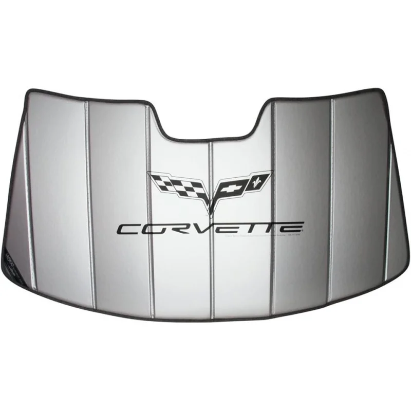 

C6 Corvette Windshield Sunshade - Insulated Accordion Style Sun Shade for 2005-2013 C6, Grand Sport, Z06, ZR1 Corvettes