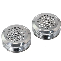 2Pcs Air Duct Vent Round Cabinet Air Vent Grille Wardrobe Cabinet Metal Ventilation Plugs Stainless Steel Mesh Hole Plug Cover