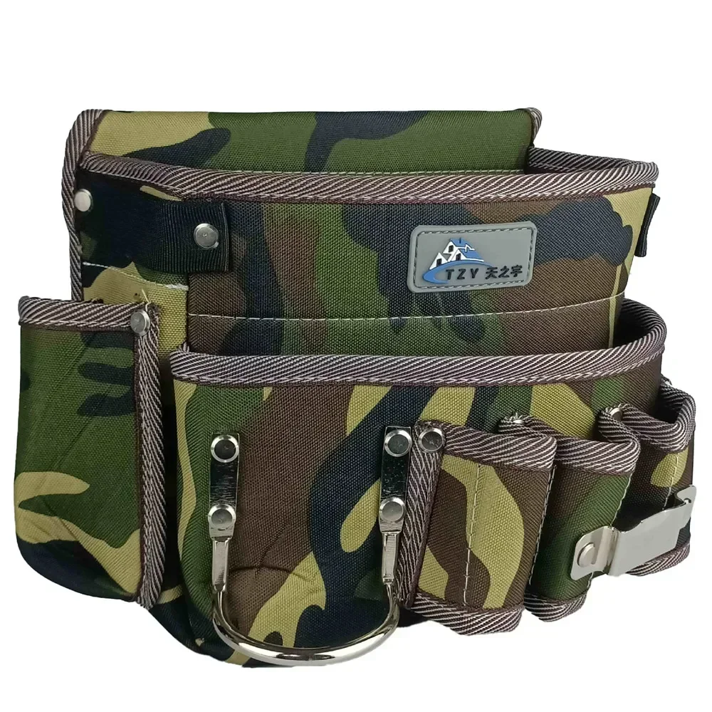 

Tool Bag with Drill Hook Multi-function Oxford Cloth Electrician Waist Pouch Belt Storage Holder Organizer Tool Kits Waist Packs