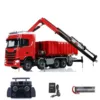 1/14 Metal 770S 10x10 Hydraulic RC Dumper Remote Control Finished Full Dump Trucks Crane Light Sound 3 Speed Car Toy Vehicle 2