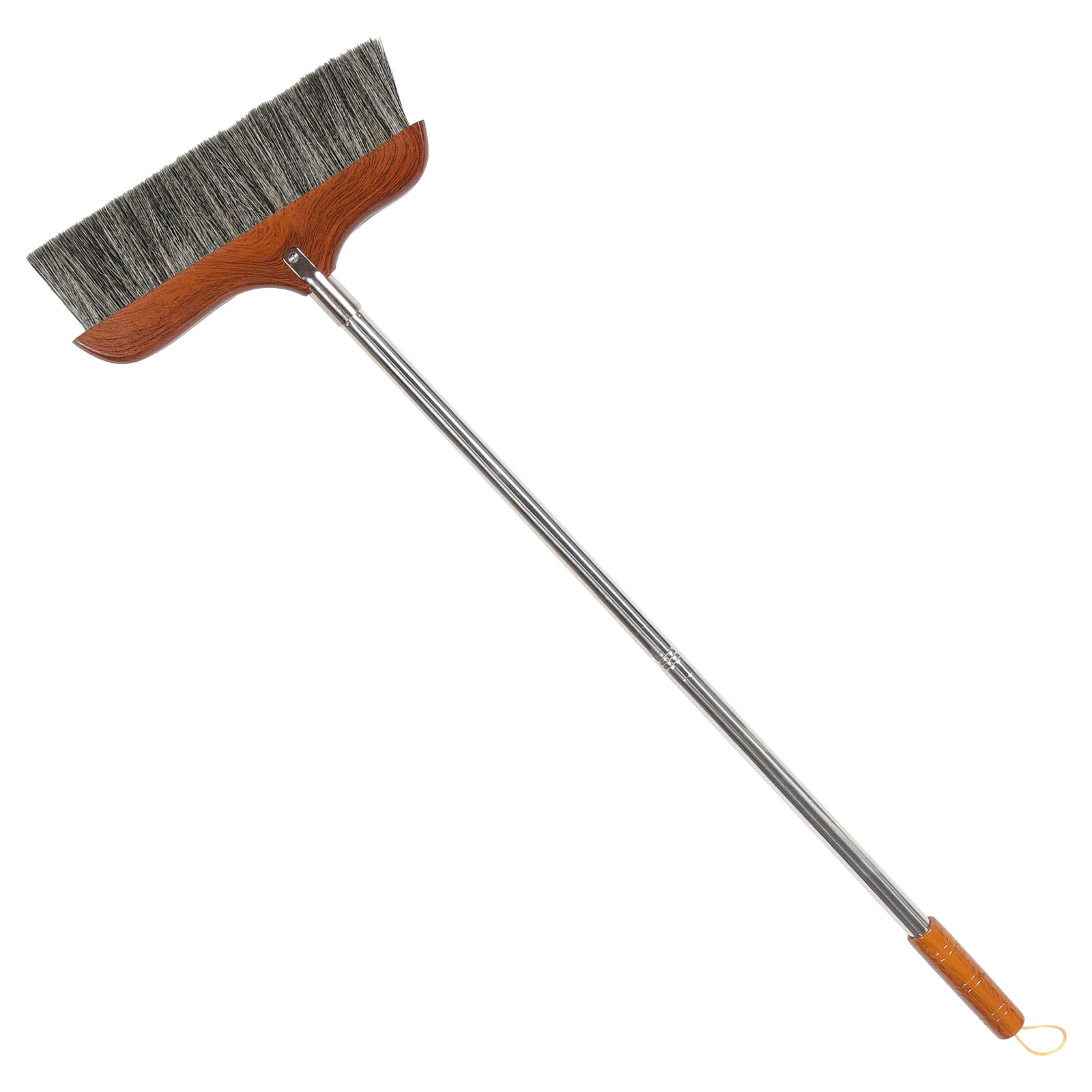 

Horse Hair Soft Bristle Broom Wooden Handle Angle Broom Floor Cleaning Broom Hair Removal Sweeper Carpet Sweeping Brush Indoor