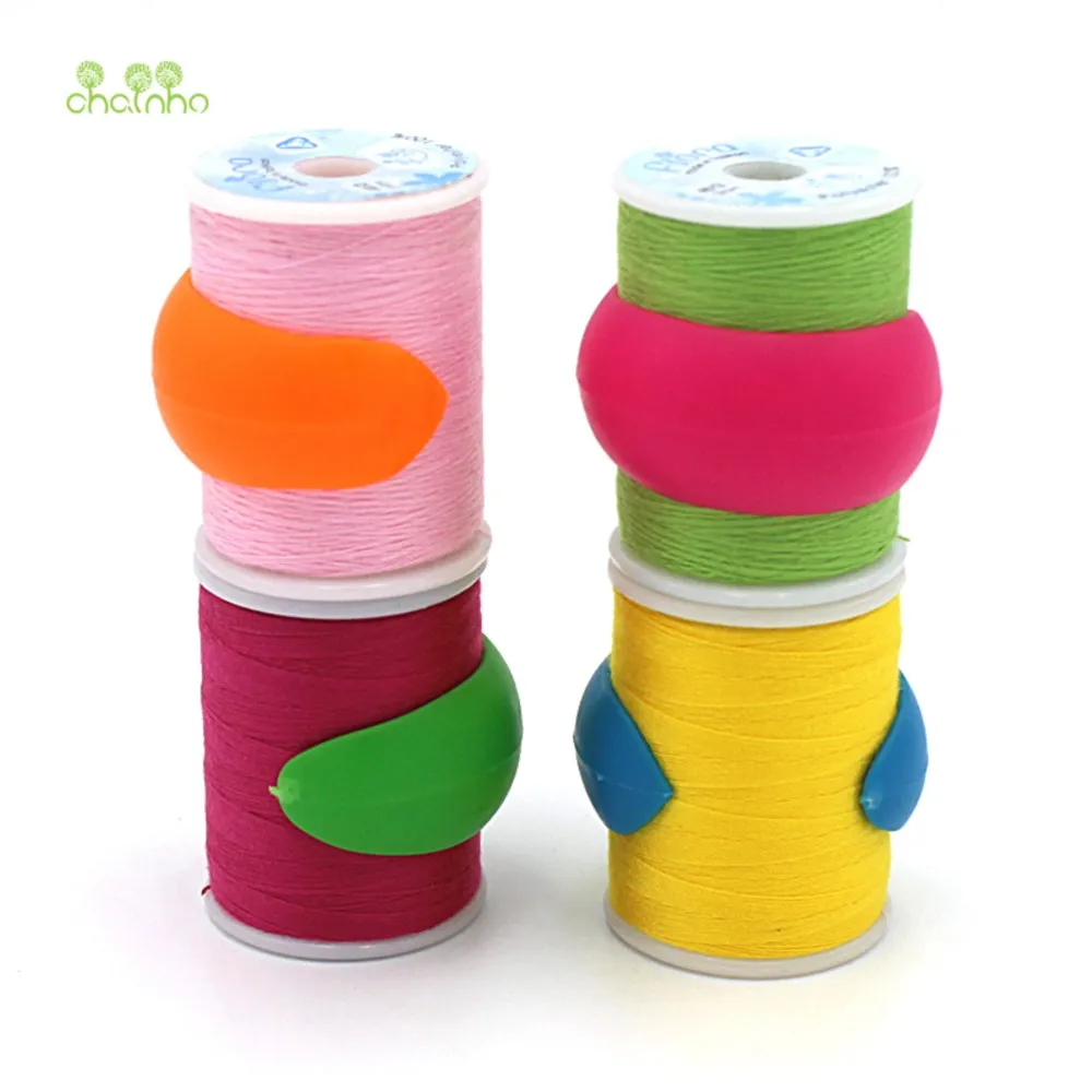 Chainho,Silicone Rubber Bobbin Clip,Spool Fixing Clip,Used For Anti-Wire Head Fall Off, DIY Sewing & Quilting Tools,4Pieces,TL19