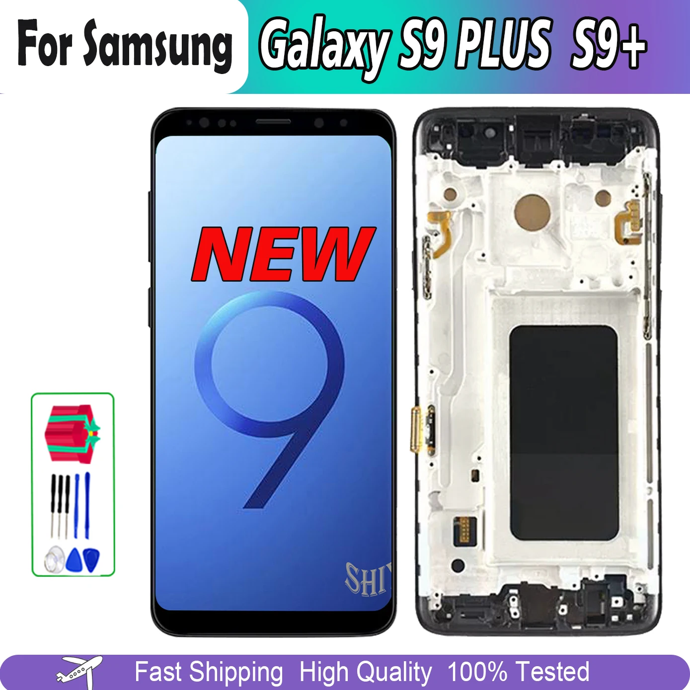 AAA + 품질 6.1 "TFT 삼성 갤럭시 S9 플러스 G965A G965U G965F LCD 디스플레이 화면 터치, 삼성 ...