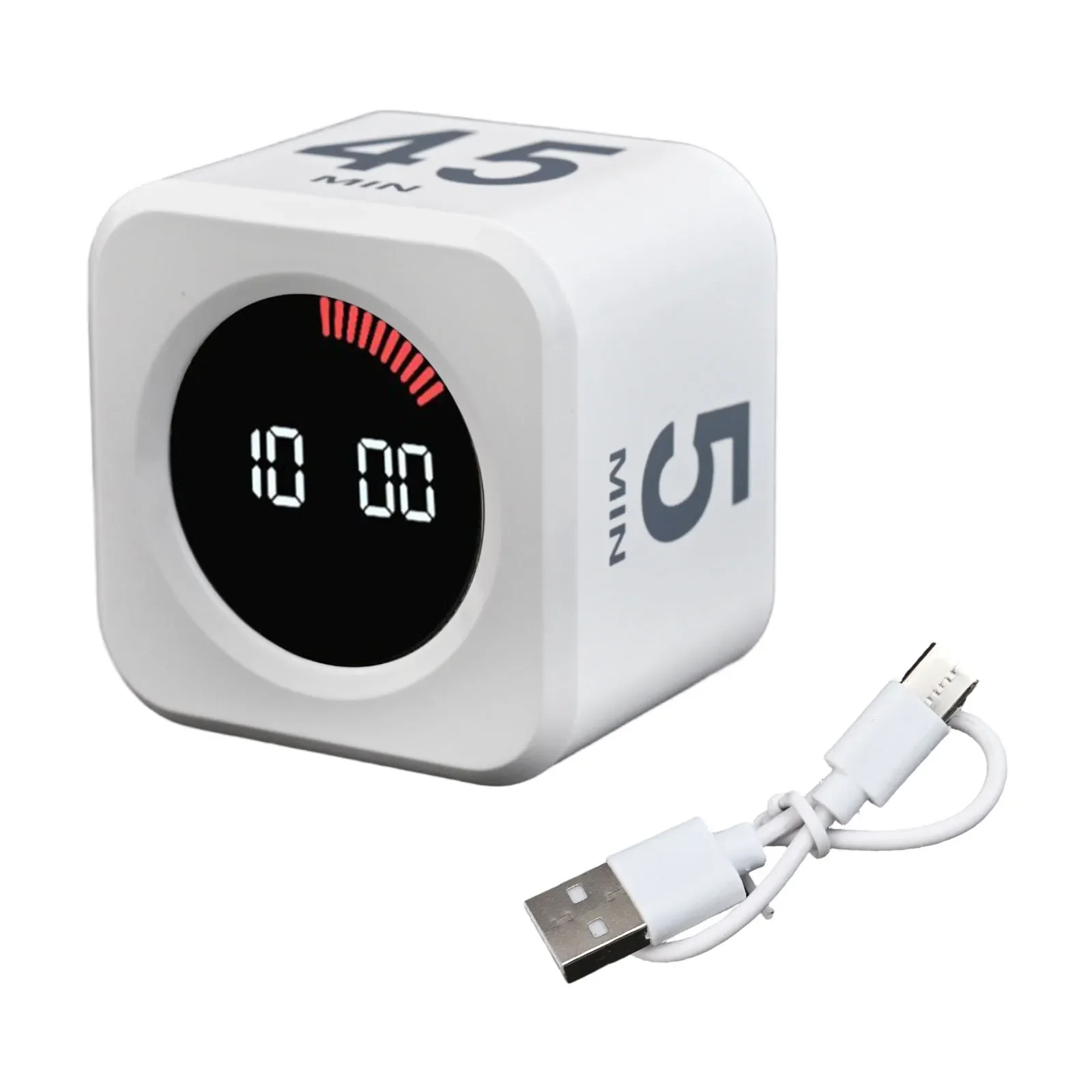 Sleek Rechargeable LED Visual Timer Perfectly Fits into Your Daily Routine While Managing Your Time Effectively