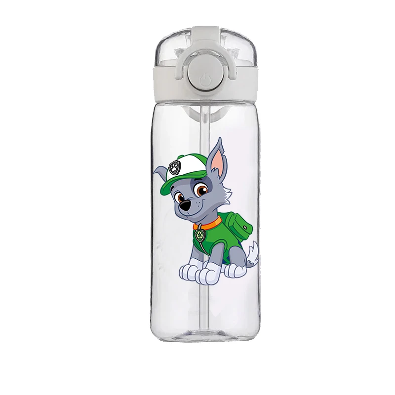 PAW Patrol Chase Marshall Rocky Zuma Rubble Skye Straw Cup Children's Water Cup Food Grade Cartoon Plastic Kettle Anti-Drop Cup 4