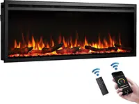 50" W Austin in Wall Recessed & Wall Mounted Electric Fireplace (EF287A) 1