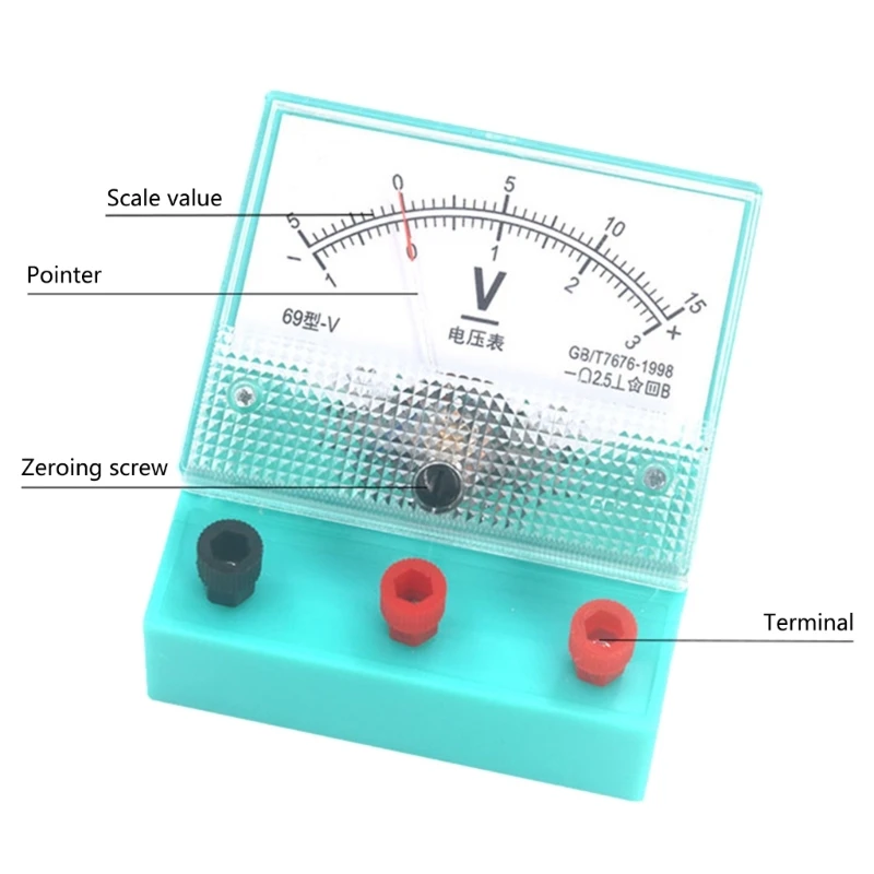 1 to 3A DCAmpere Tester Galvanometer for Electrician Work Teaching