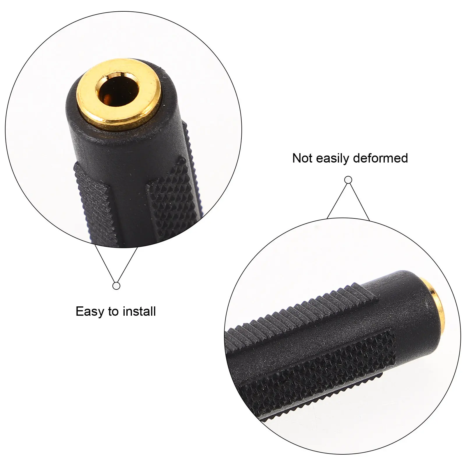 3.5mm 암-암 스테레오 잭 어댑터 오디오 커플러 커넥터 헤드폰용 Aux 연장 커넥터 마이크 스피커 커넥터