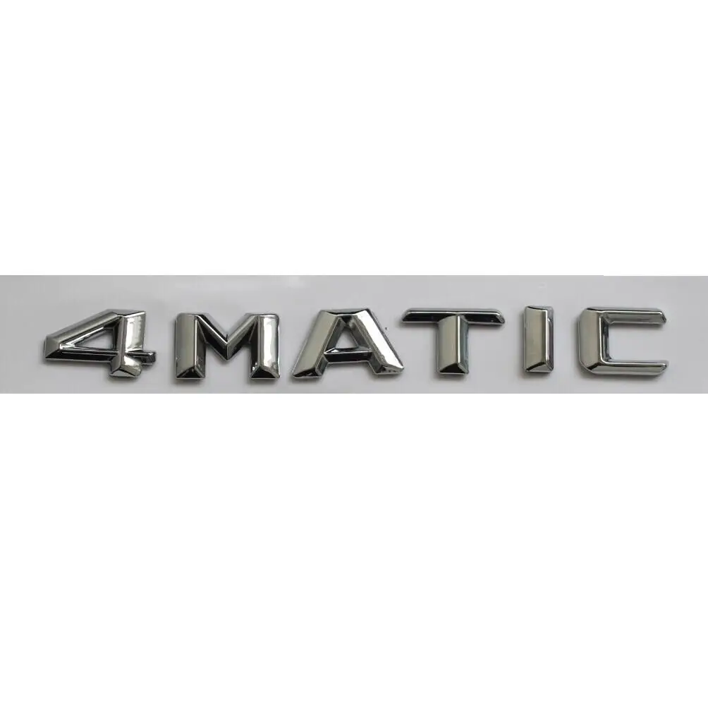 AMG 4 MATIC 엠블럼 스티커, 크롬 소형 4 MATIC 트렁크 엠블럼