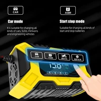 Car Battery Charger 12V Intelligent Pulse Repair LCD Display Car Battery Motorcycle Battery Charging Battery Repair Charger - Image 4