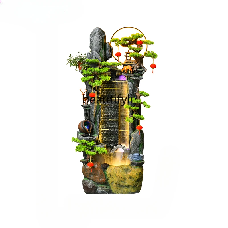 

Artificial Mountain and Fountain Circulating Water Landscape Decoration Courtyard Housewarming Gift Fortune Floor Ornaments