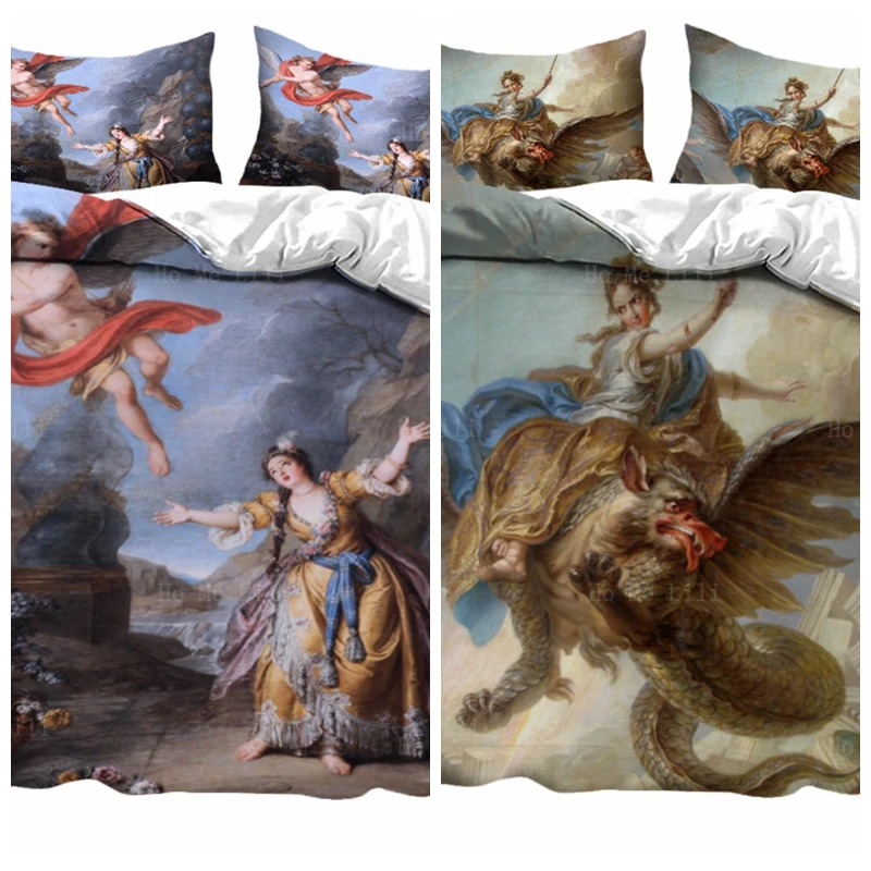 

Greek Myth Psyche Abandoned By Cupid The Almead Temple Of God Was Destroyed Duvet Cover Set By Ho Me Lili Bedding Decor