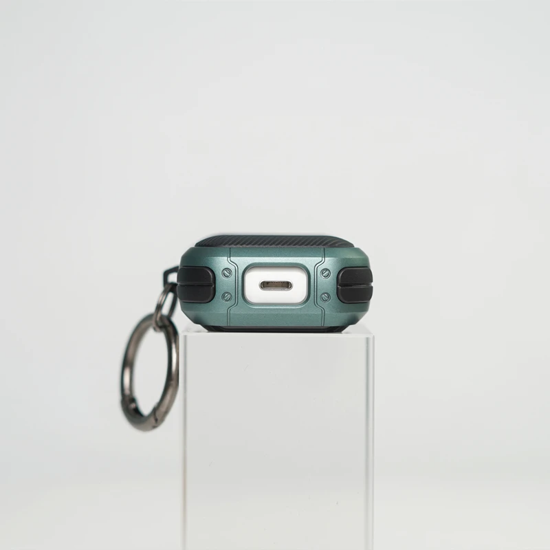 Premium TPU Anti-Fall Earphone Cover with Keychain Design