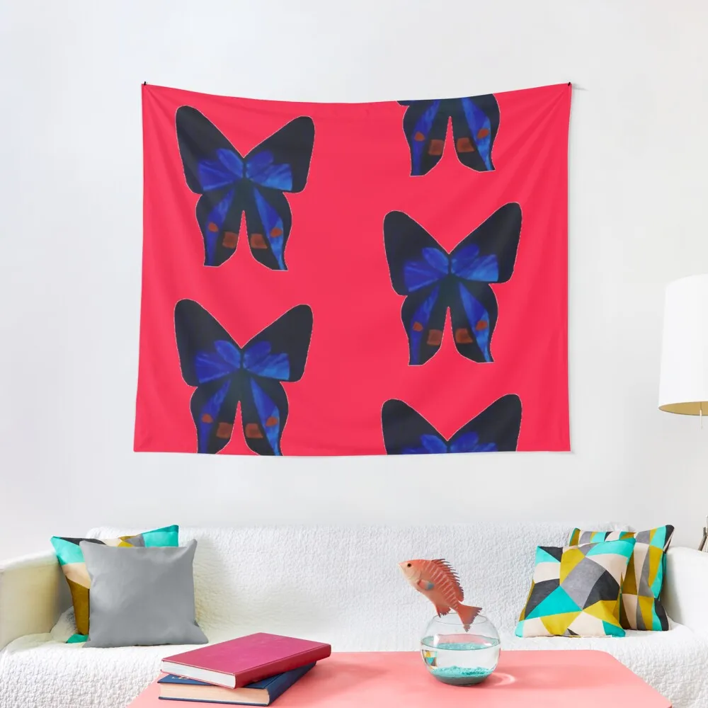 

Deep Blue Butterfly Tapestry Bedrooms Decor Home Decoration Wall Hanging Tapestry Wall Hanging Wall