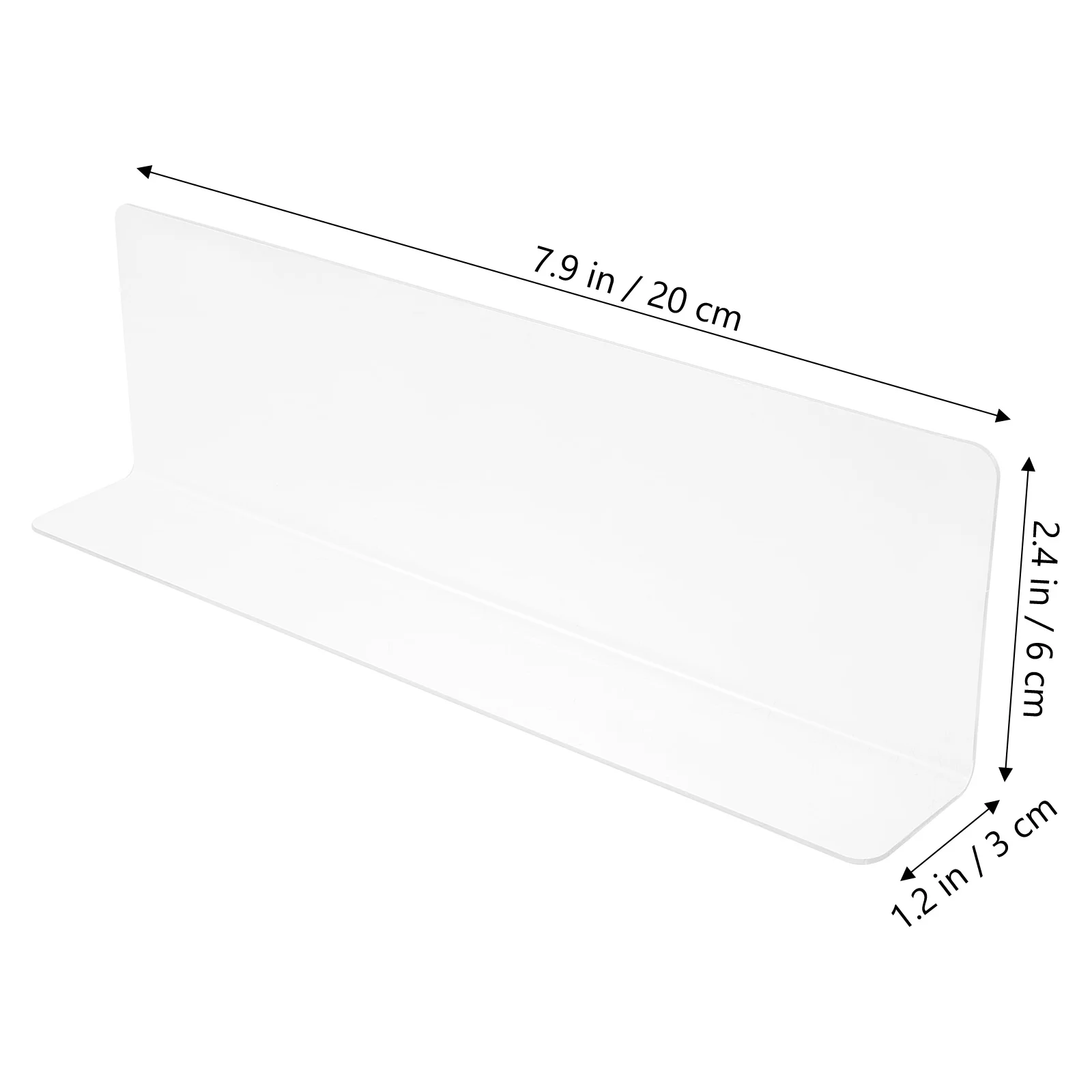 10 Pcs Dividing Partition Shelf Dividers Acrylic Clear Pvc Closet For Wood Shelves Wire Shelving Product Partition Baffle Set 4