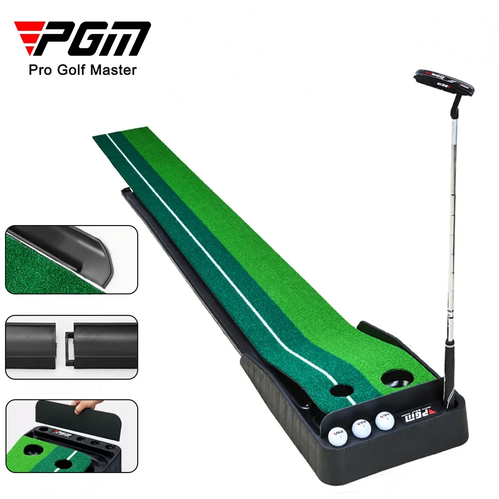 

PGM Golf Training Aids Putter Trainer Practice Set Putter Practice Pad Golf Putting Mat Portable Indoor Golf Practice Mat TL004