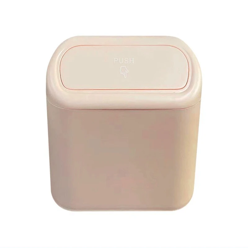 자동차 쓰레기통 걸이식 쓰레기 케이스 보관함, 블랙 Abs 사각 프레스 타입 쓰레기통, 자동차 인테리어 액세서리