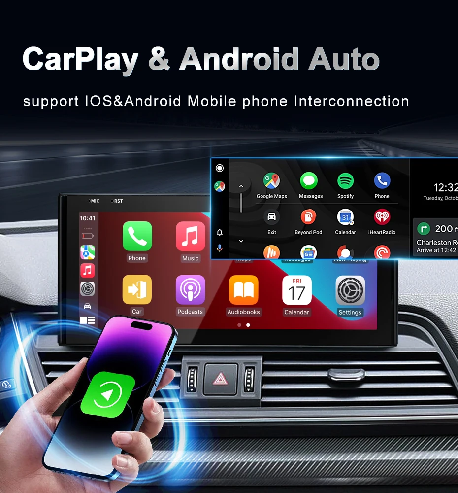 Qualcomm Snapdragon 680 6225 2.4GHz Wireless CarPlay Auto For AUDI Q5 2018 2020