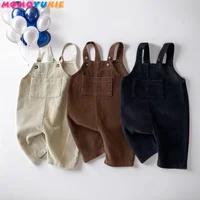 2023 Newborn Clothes Boy's Corduroy Jumpsuit Autumn Winter Jumpsuits Girl's romper Casual Bib Pants Overalls  Baby kids clothes 1