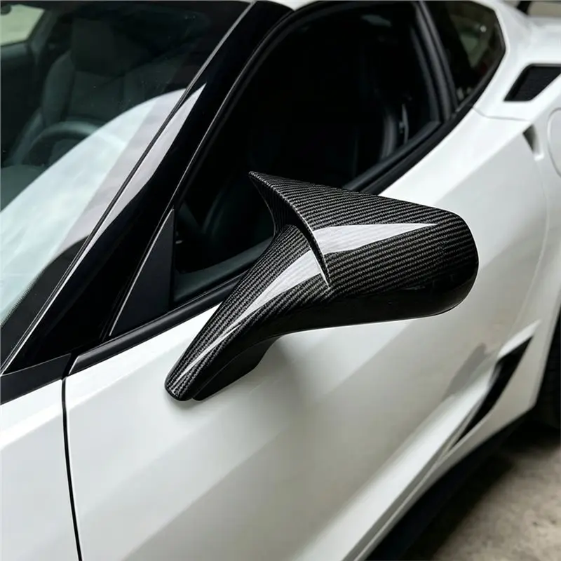 코르벳 C7 ZR1 Z06 2014-2019용 백미러 커버 트림, 외부 도어 사이드 미러 캡 트림