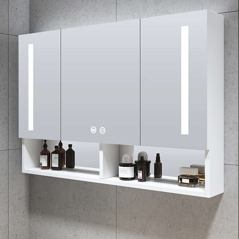 White Glass Bathroom Water Proof Hanging Storage Top Organizer