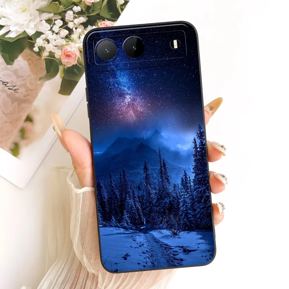 Sunflower Artistic Soft TPU Phone Case - Pretty Girl Design