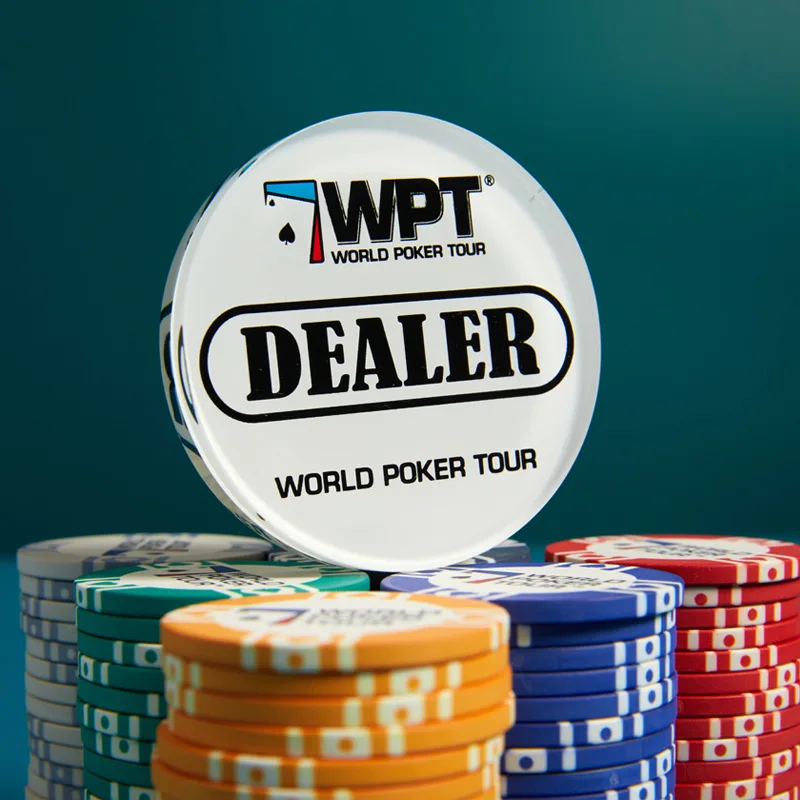 Acrylic Dealer Poker Button for WPT Professional Texas Hold'em All-in Blind Markers Support Customization poker dealer button