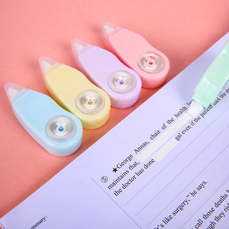 6Pcs Cute Kawaii Morandi Correction Tape writing Altered Tools Correction Belt School Office Corrector Stationery Supplies