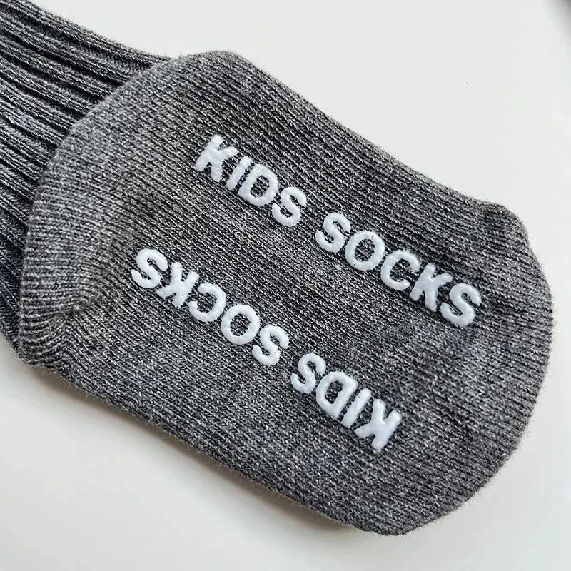 Baby Socks 3Pairs/Lot Boys Girls Cotton Stripe Soft Non-Slip Rubber Grips Floor For 0-3 Years