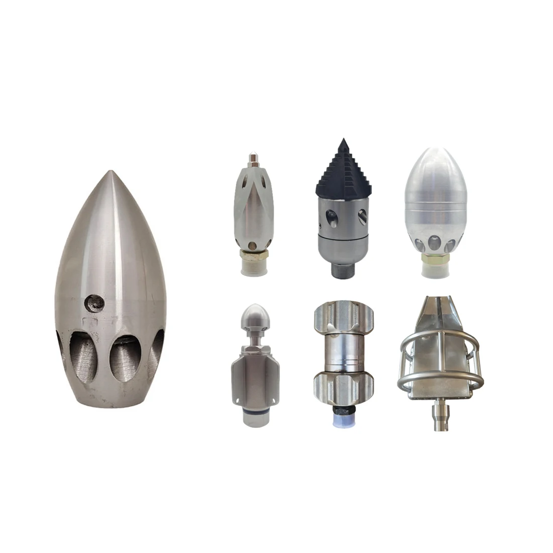 

1/2 BSPT 300bar High Pressure Pipe Cleaning Rotary Nozzle For Sewer Clean