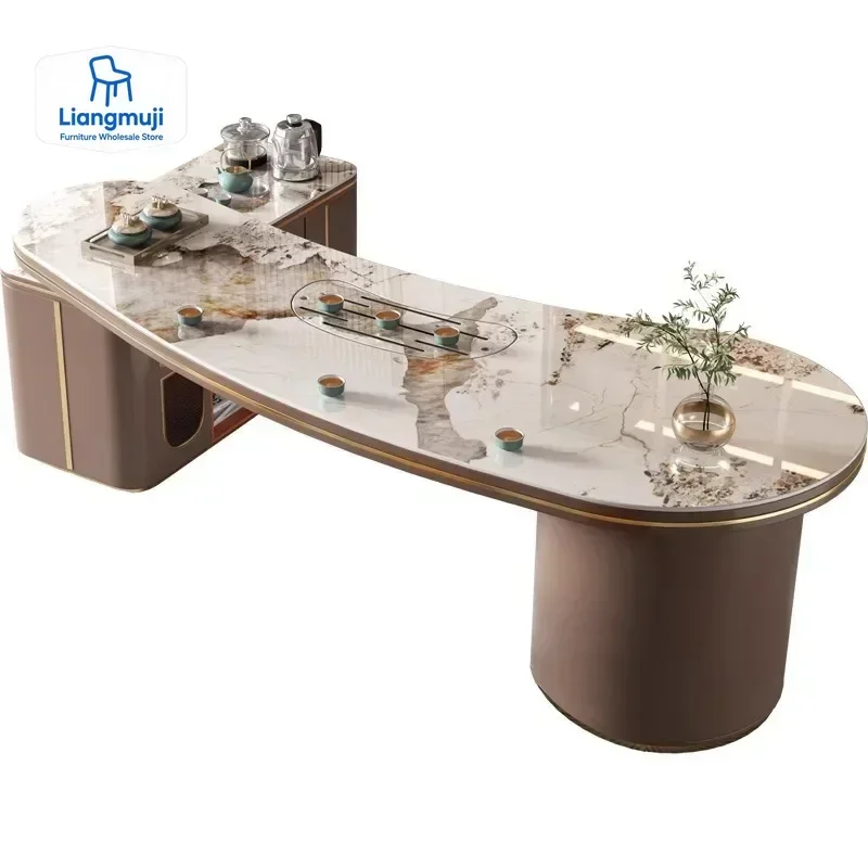 Grand bureau de rangement pour ordinateur de bureau, bureau en forme de L, tiroirs organisateurs, bureaux d'ordinateur modernes de luxe, mesa para computador, meubles