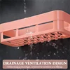 Bathroom Corner Shower Shelf Toilet Adhesive Shampoo Gel Storage Basket Wall Hanging Bathroom Rack Bedside Sundries Storage Case 4