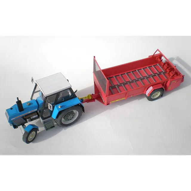 1: 32 Czech Zetor 8011 Tractor Paper Model Agricultural Machinery Manual DIY 2