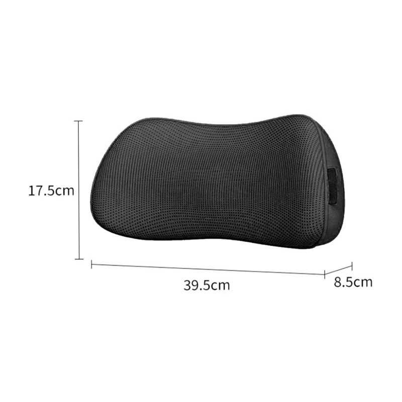 Car Seat Waist Pillow Breathable Memory Foam Lumbar Pillow Waist Protection Cushion Relieve Back Pain Car Office Accessories