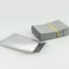 7x10cm 200pcs Pure Aluminium Bags - Silver White Heat Seal Purely Foil Plastic Food Pouch Shampoo/Powder Package Vaccum Sealable 3