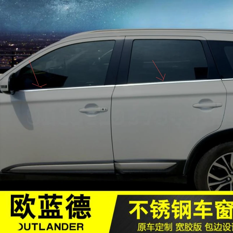 

Car Styling Stainless Steel Strips Window Trim Decoration Accessories Decoration Beautiful For Mitsubishi Outlander 2013-2020
