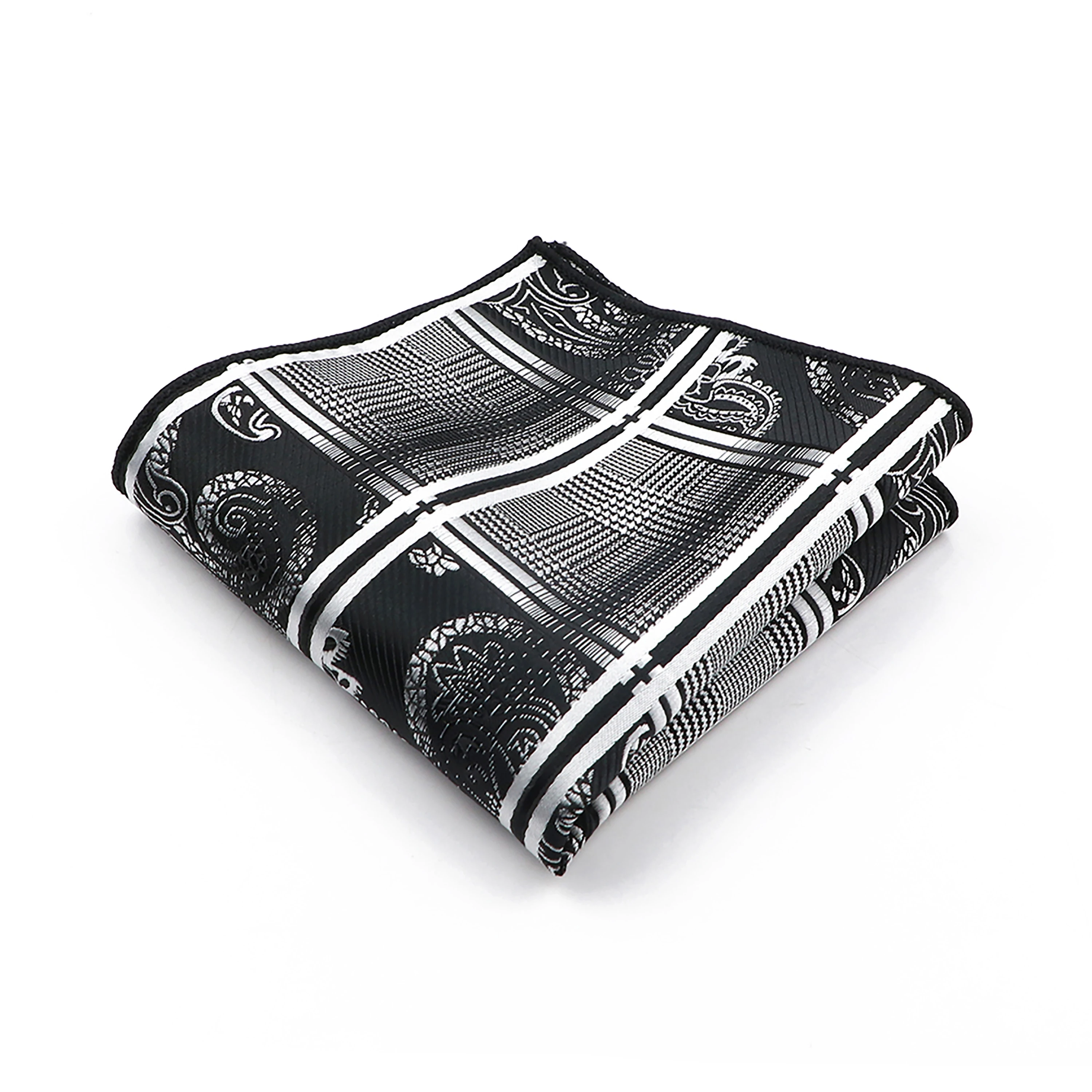 Pocket Square Mini Handkerchief Vintage Paisley Mens 23cm Width For Business Wedding Party Tuxedo Suit Accessories