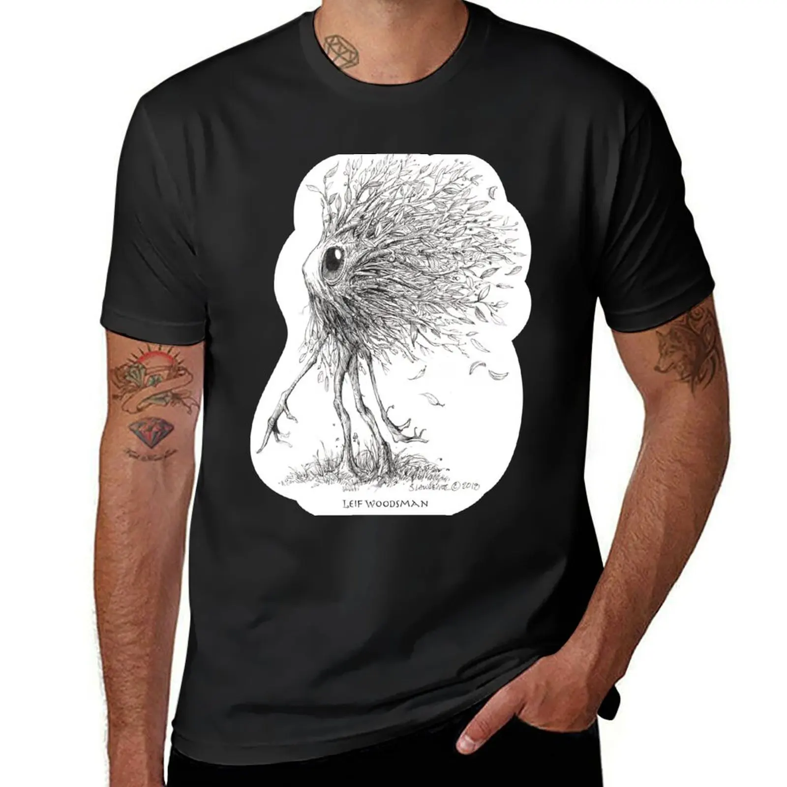 Leif Woodsman, Forest Dweller T-Shirt Blouse sweat customs black t-shirts for men