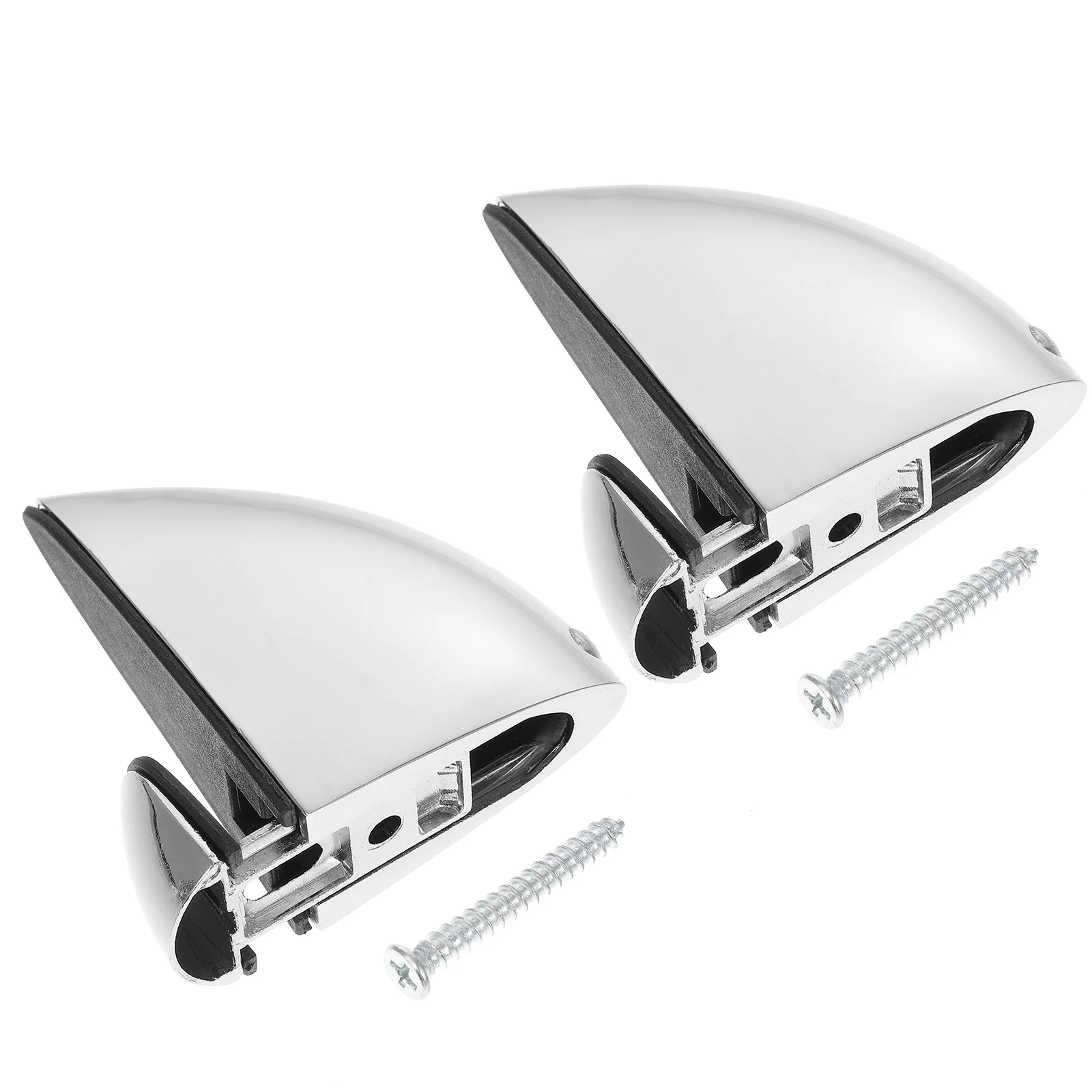 1/2pcs Glass Clip Mirror Holder Mounting Clamp Adjustable Glass Shelf Holder Clip Mirror Buckle Metal Clamp Hardware Accessory
