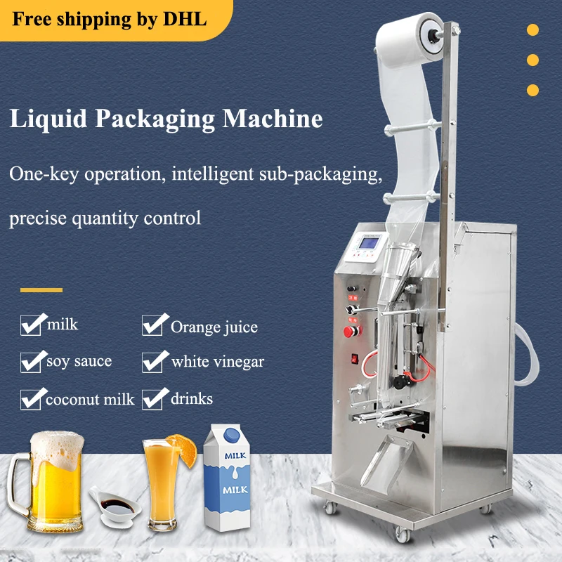 

Commercial Automatic Liquid Packing Machine For Olive Oil Soy Sauce Vinegar Milk Pure Liquid Packaging Machine