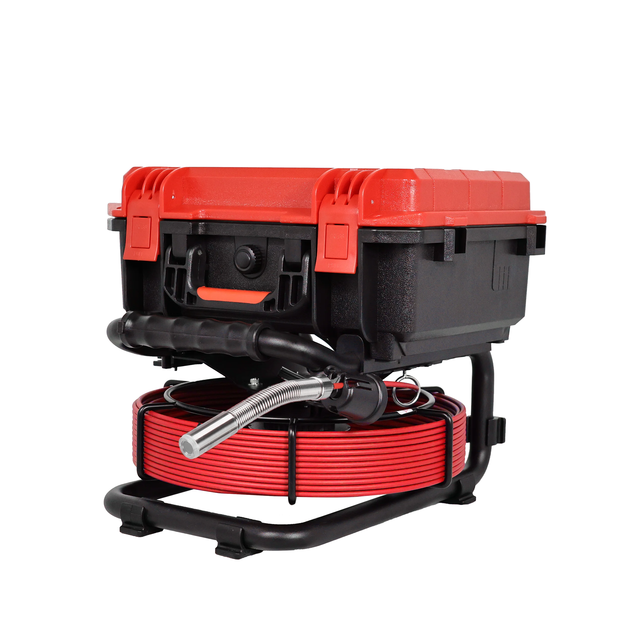 QYTeco 하수관 카메라 30m HD 13.3인치 1080P 512Hz 자동 수평 조절 파이프 검사 카메라 21mm 5.3mm 케이블 포함