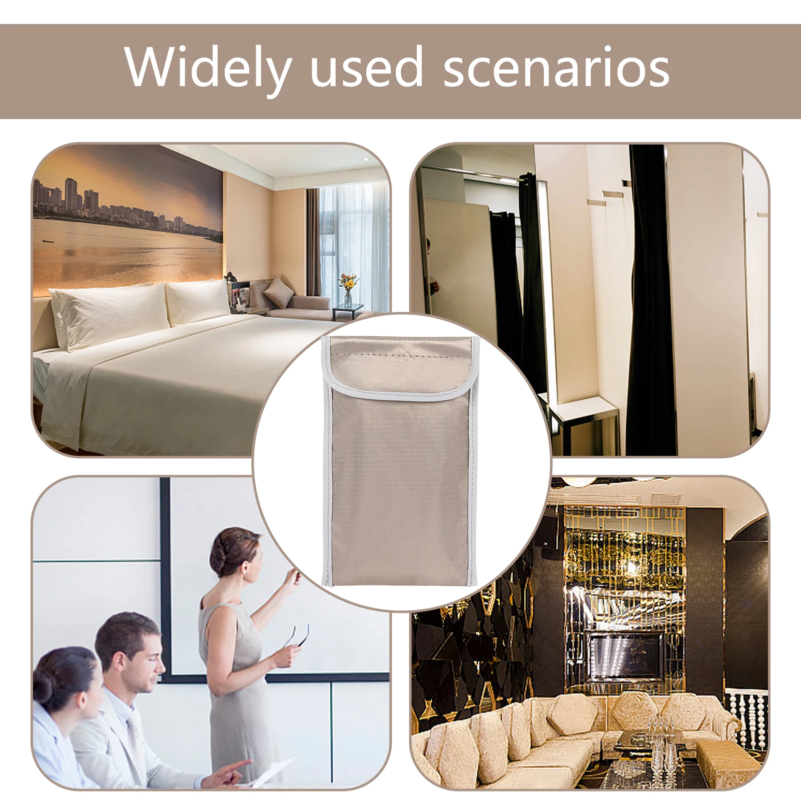 Rfid Cell Phone Signal Blocking Faraday Bag for Cell Phone Anti-Spying/Tracking Fob Shield EMF GPS Location Faraday Phone Case